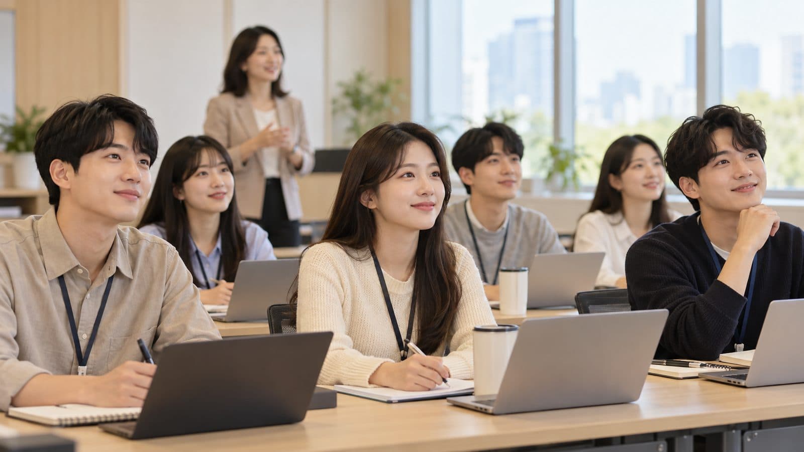 사회초년생 성장 프로그램 교육 장면
